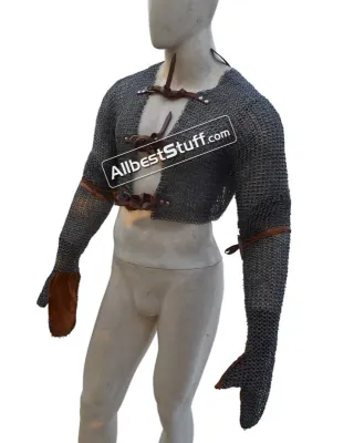 Flat Riveted Maille Voider Closed Chest & Arm Coverage
